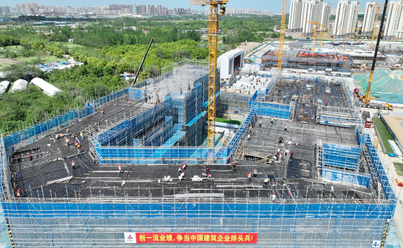 安徽三建合肥一中淝河校區(qū)項目。安徽建工集團供圖